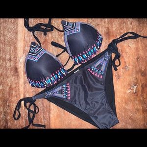 Aztec print bikini